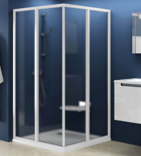 Душевая дверь Ravak Supernova SRV2-90 S 14V70102ZG Grape профиль белый